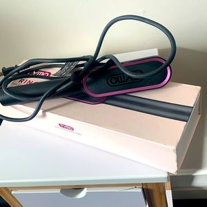 Tump ring hair straightening comb